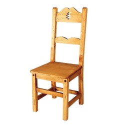 Chaise sapin en épicéa huilé