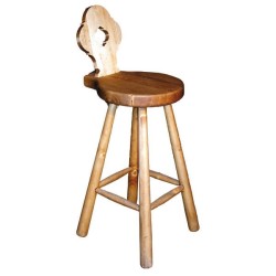 Tabouret Bar en bois avec...