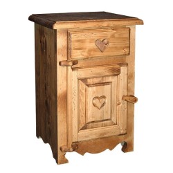 Chevet rustique cœur gauche