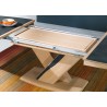 Table tonneau plateau céramique