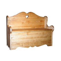Banquette coffre rustique